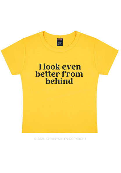 Look Better From Behind Y2K Baby Tee Cherrykitten