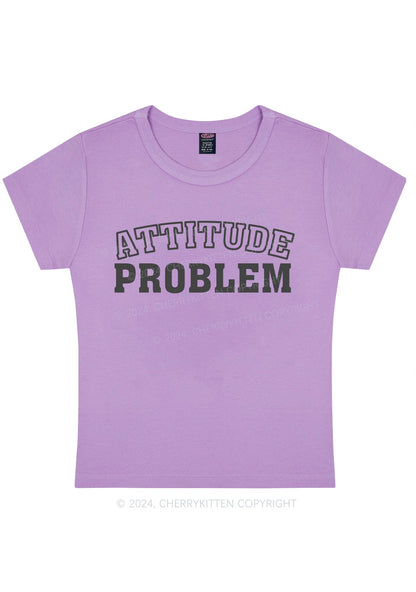 Attitude Problem Y2K Baby Tee Cherrykitten