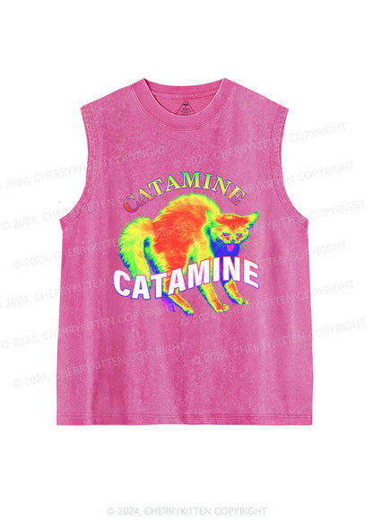 Thermal Cat Y2K Washed Tank Cherrykitten