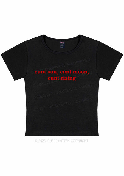 Sun Moon Rising Y2K Baby Tee Cherrykitten