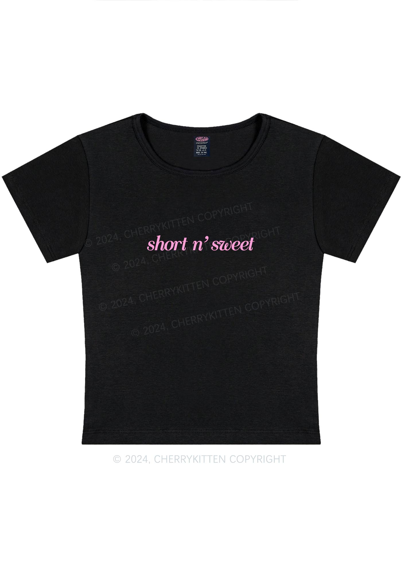 Short Sweet Y2K Baby Tee Cherrykitten