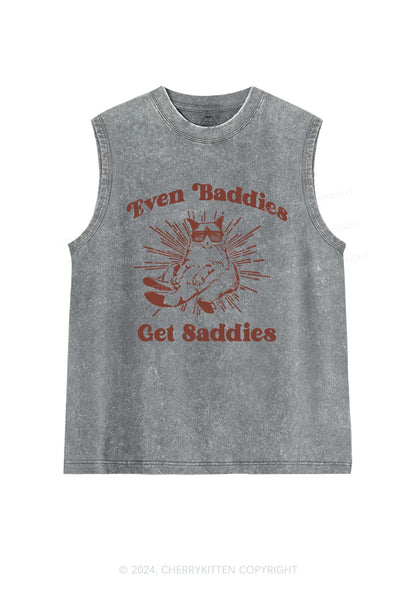 Baddies Cat Y2K Washed Tank Cherrykitten