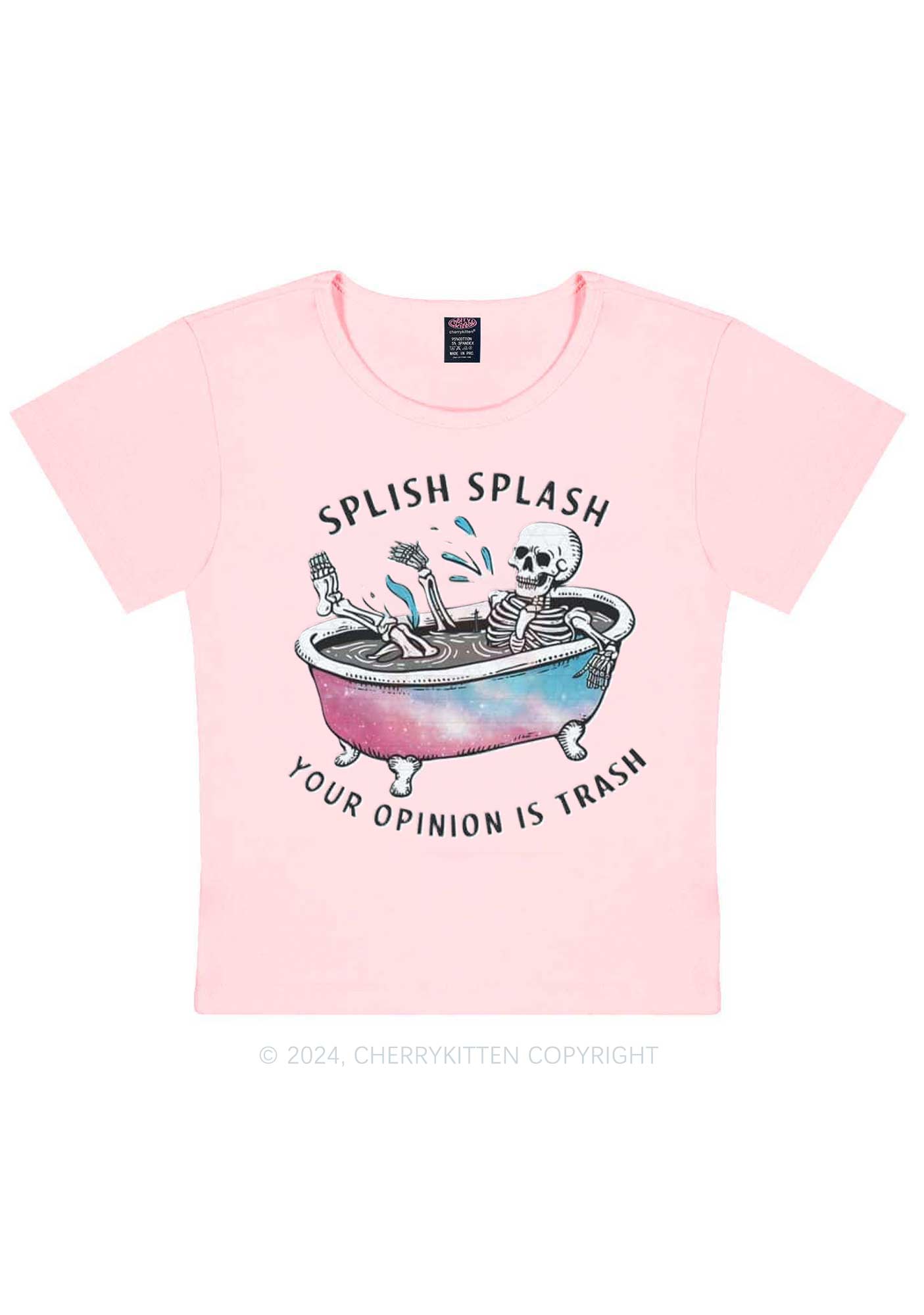 Halloween Splish Splash Y2K Baby Tee Cherrykitten