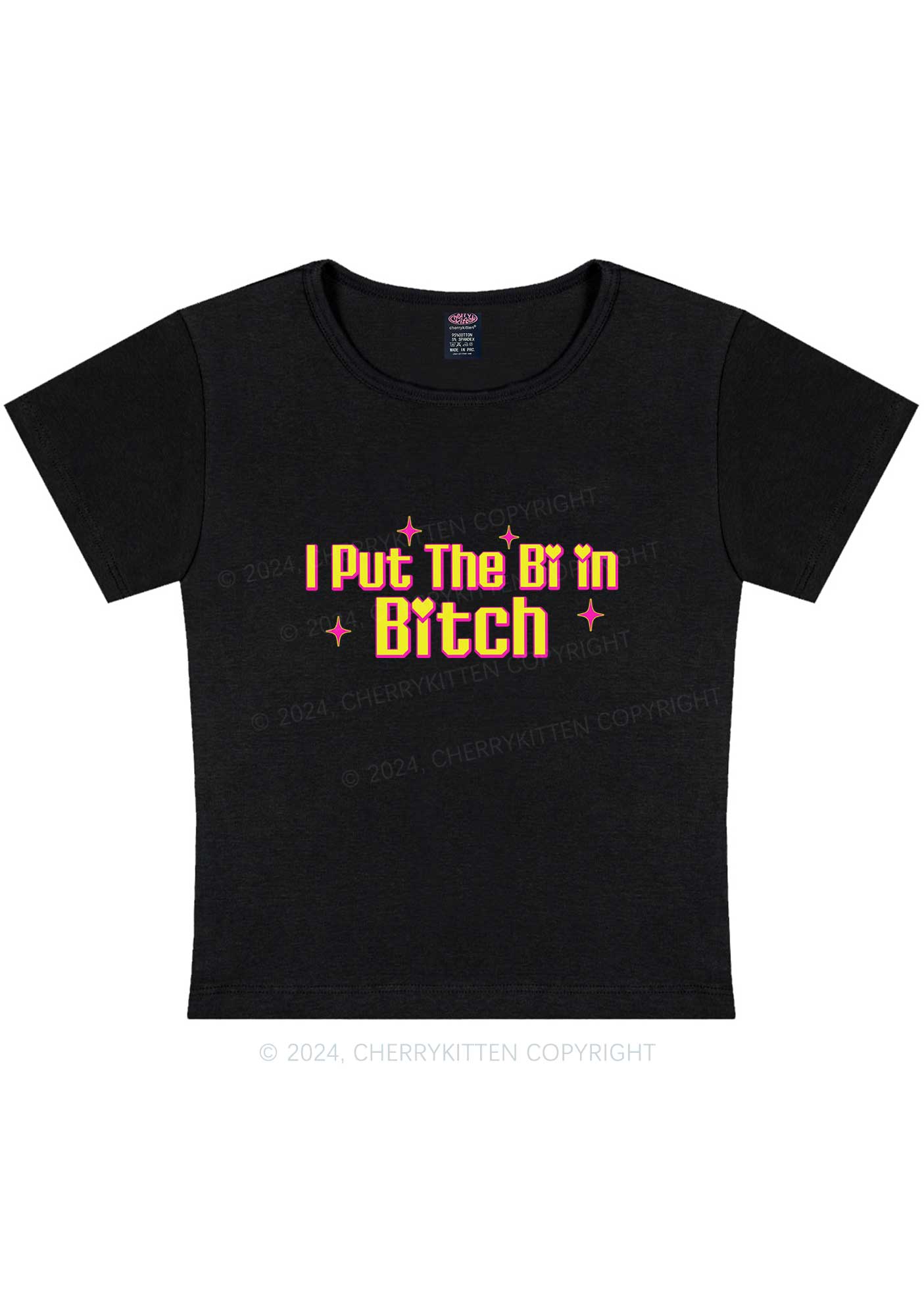 Put The Bi In Bxxch Y2K Baby Tee Cherrykitten