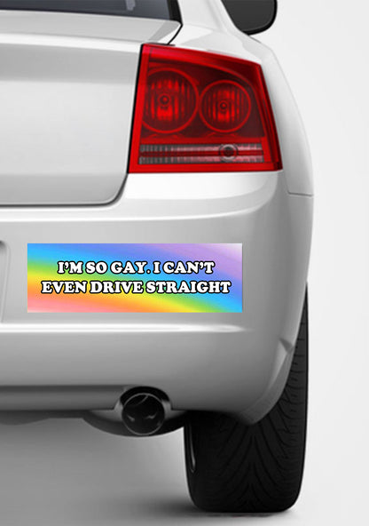 I'm So Gay Y2K Car Bumper Magnet Cherrykitten