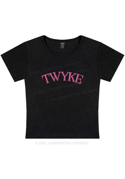 Curvy TWYKE Y2K Baby Tee Cherrykitten