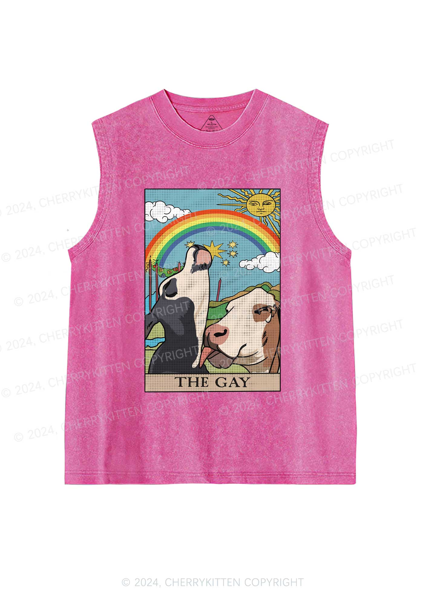 The Gay Y2K Washed Tank Cherrykitten