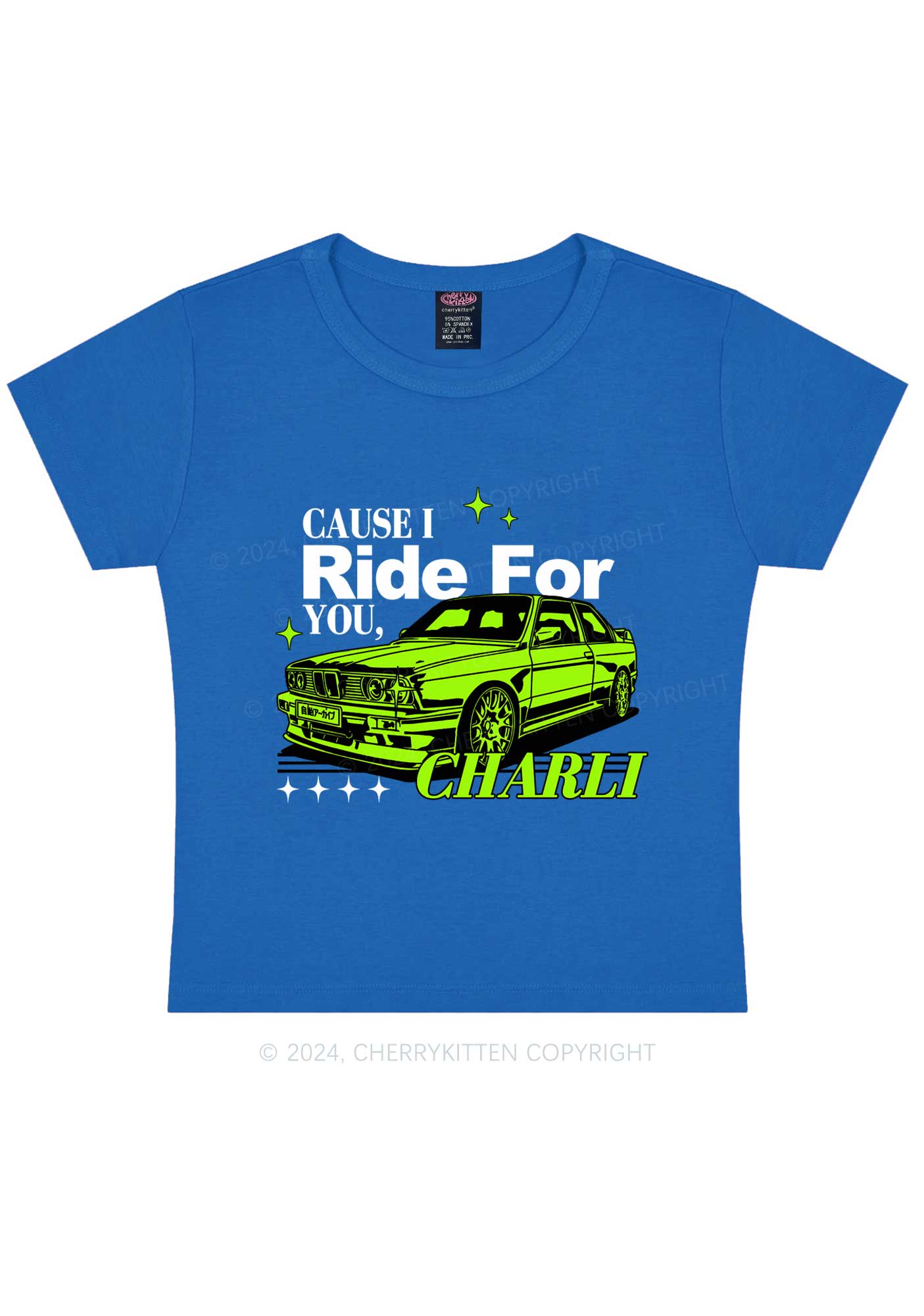 Ride For CX Y2K Baby Tee Cherrykitten