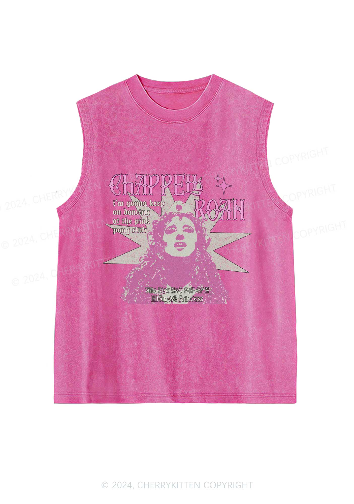 Keep On Dancing Y2K Washed Tank Cherrykitten