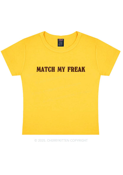 Match My Freak Y2K Baby Tee Cherrykitten