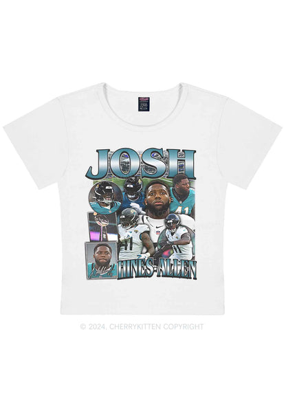 Green Josh Y2K Super Bowl Baby Tee Cherrykitten