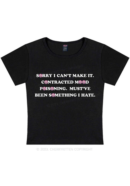 Curvy Contracted Mood Poisoning Y2K Baby Tee Cherrykitten