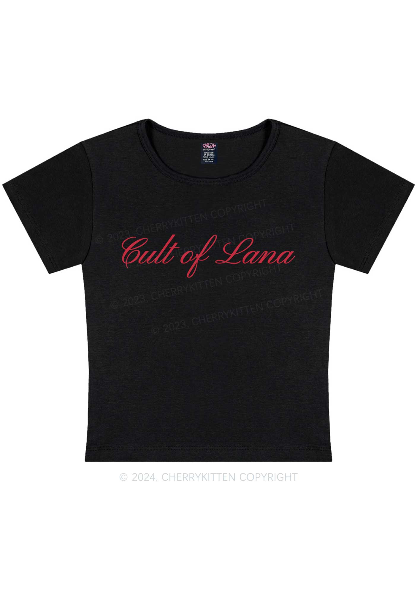 Curvy Cult Of Lana Y2K Baby Tee Cherrykitten