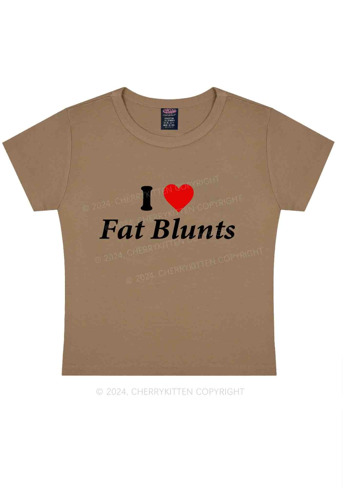 I Love Fat Blunts Y2K Baby Tee Cherrykitten