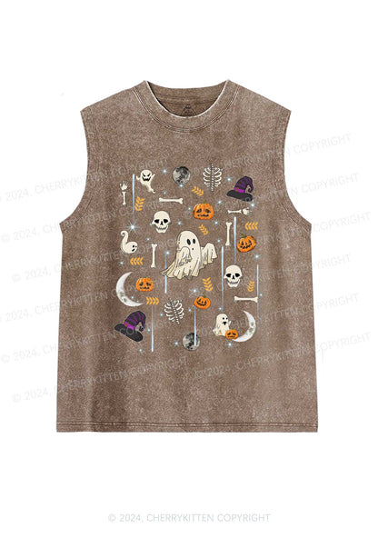 Halloween Elements Y2K Washed Tank Cherrykitten