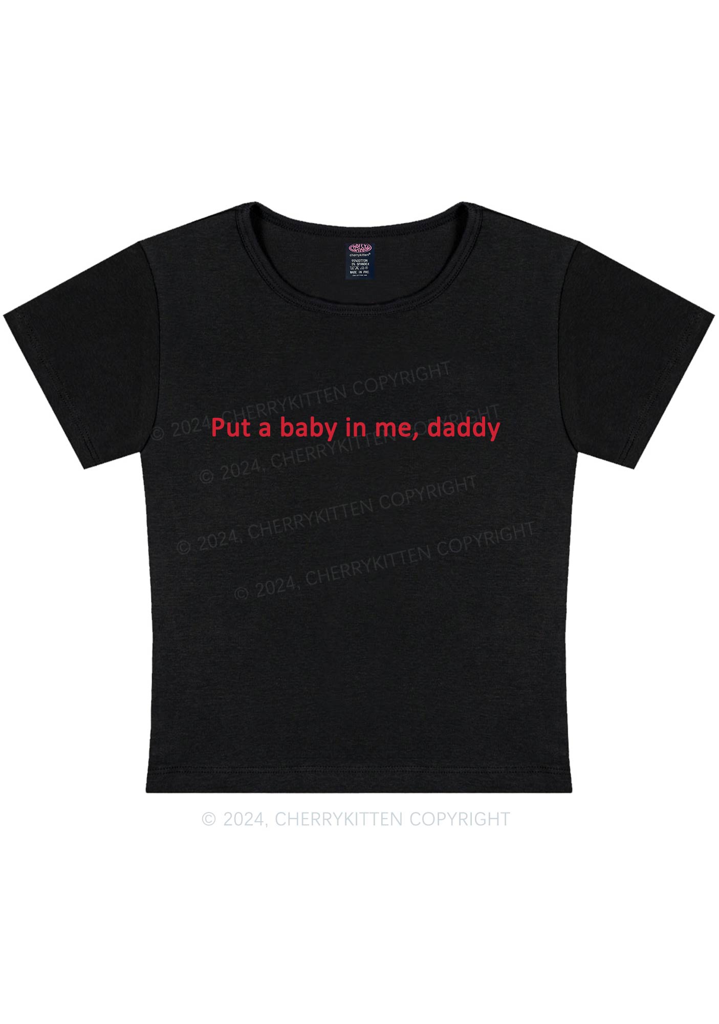 Put Baby In Me Y2K Baby Tee Cherrykitten