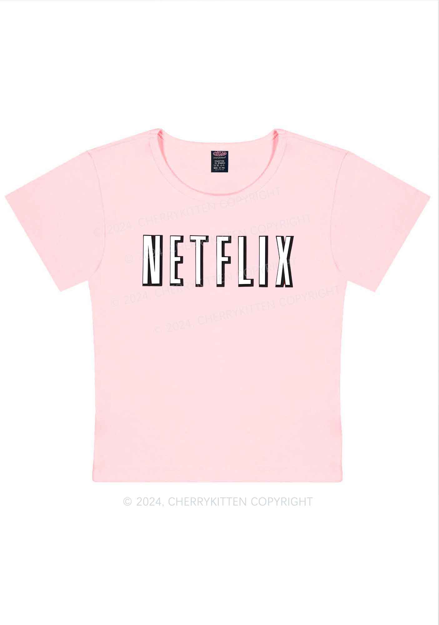 Netflix Y2K Valentine's Day Baby Tee Cherrykitten