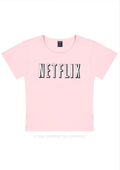 Netflix Y2K Valentine's Day Baby Tee Cherrykitten