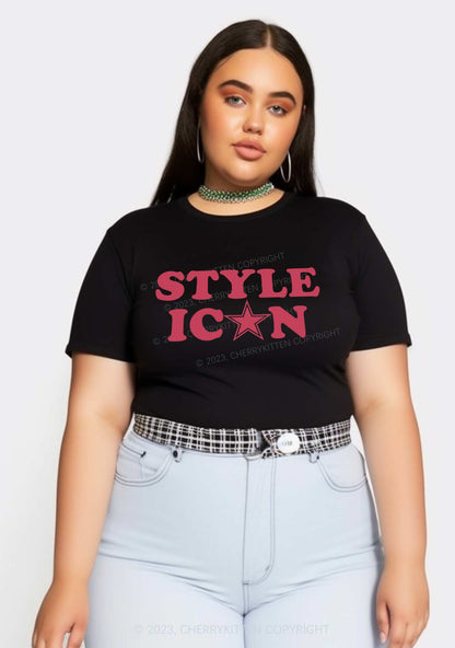 Curvy Style Icon Baby Tee Cherrykitten