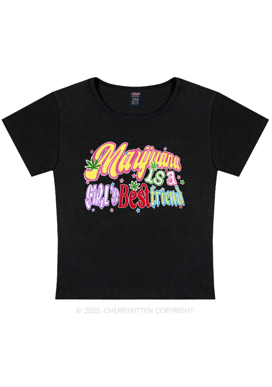 Girls Best Friend Y2K Baby Tee Cherrykitten