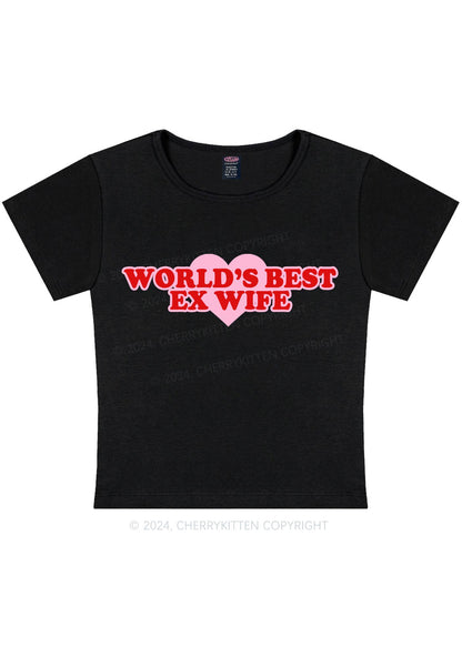 Best Ex Wife Y2K Baby Tee Cherrykitten