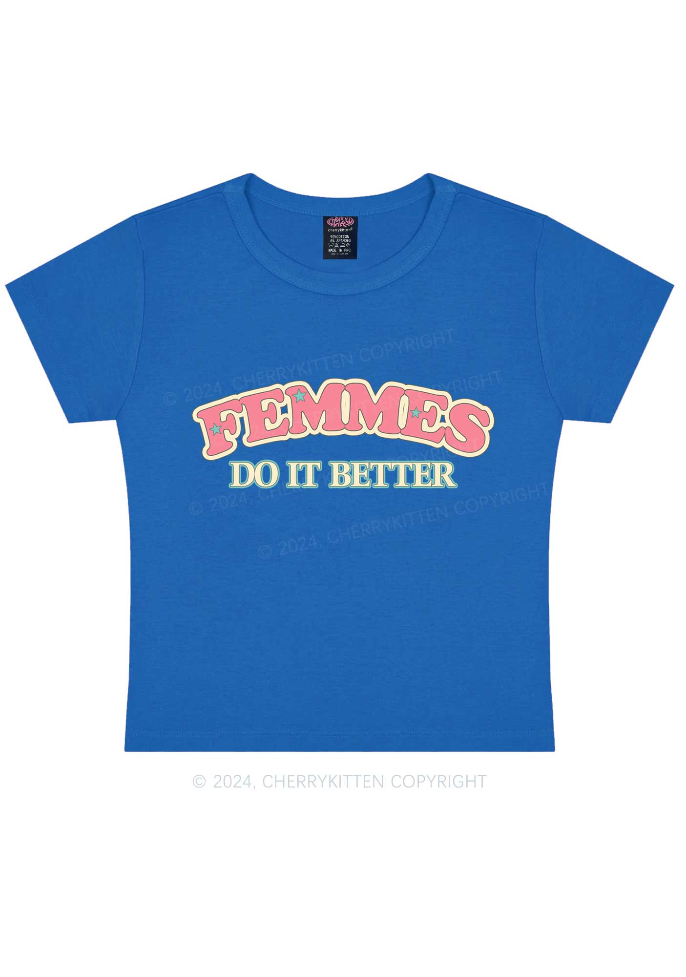 Femmes Do It Better Y2K Baby Tee Cherrykitten