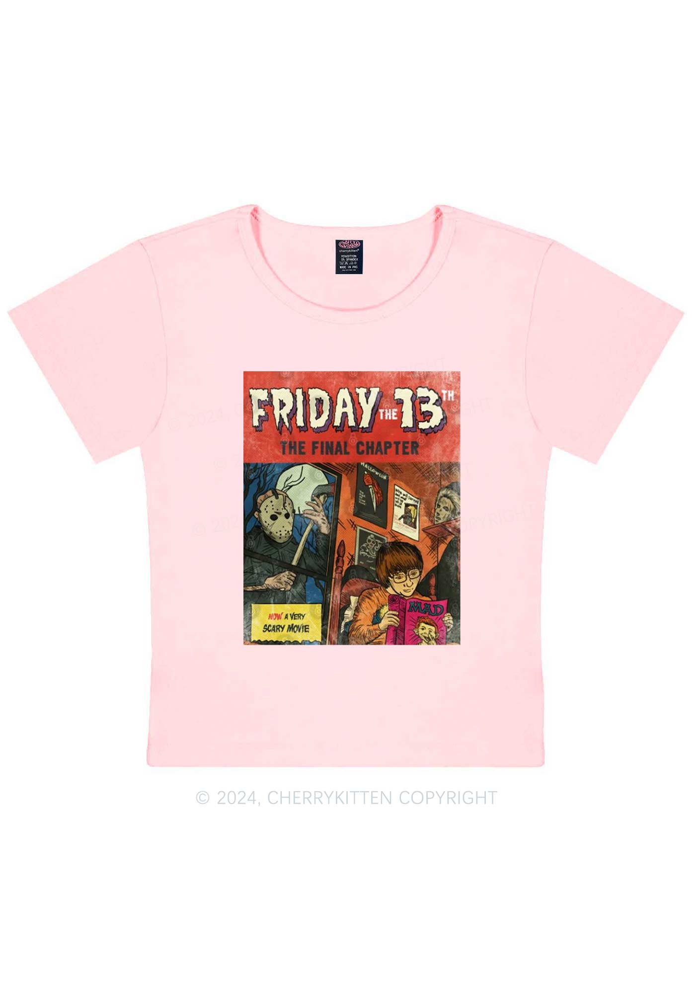 Halloween Friday Final Chapter Y2K Baby Tee Cherrykitten