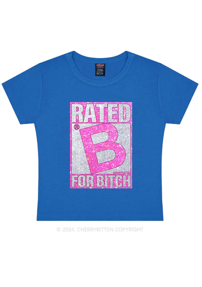 Rated For Bxxch Y2K Baby Tee Cherrykitten