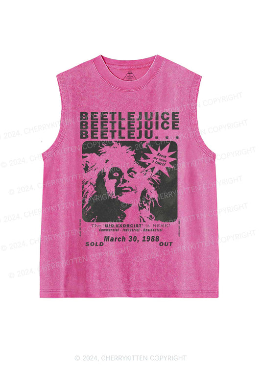 Halloween Speak My Name Y2K Washed Tank Cherrykitten