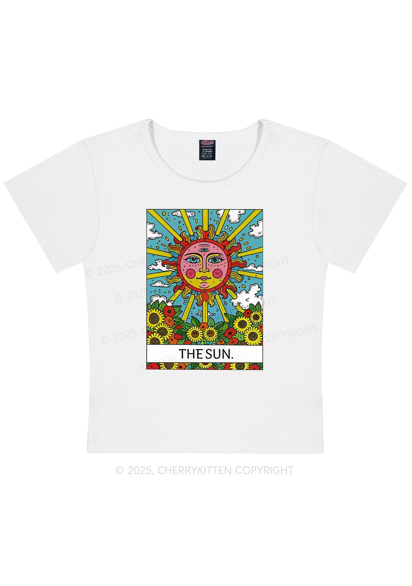 The Sun Y2K Baby Tee Cherrykitten