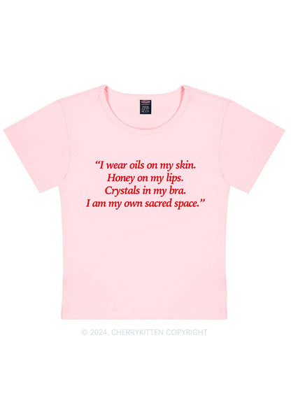 My Sacred Space Y2K Baby Tee Cherrykitten