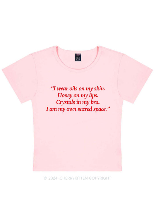 My Sacred Space Y2K Baby Tee Cherrykitten