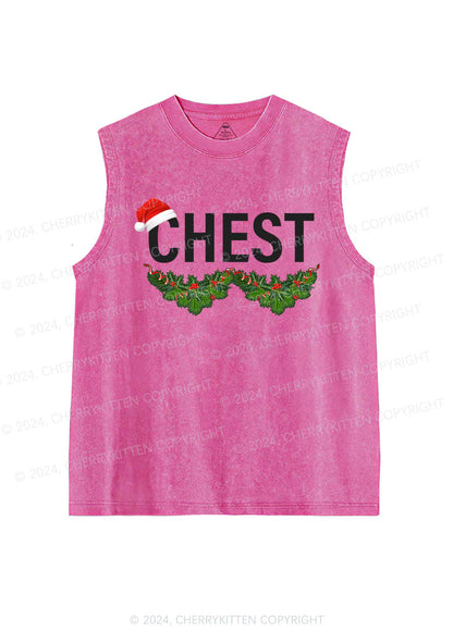 Christmas Chest Y2K Washed Tank Cherrykitten