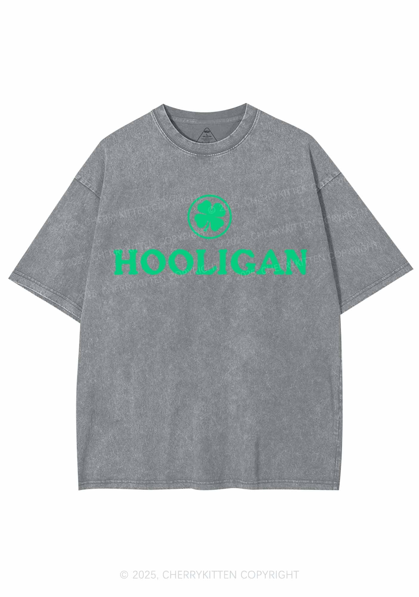 Irish Hooligan St Patricks Y2K Washed Tee Cherrykitten