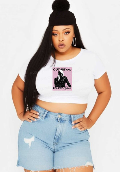 Curvy Cut Me Y2K Baby Tee Cherrykitten