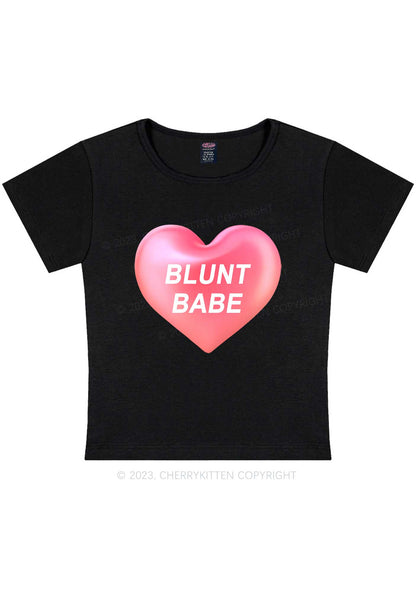 Curvy Blunt Babe Y2K Baby Tee Cherrykitten