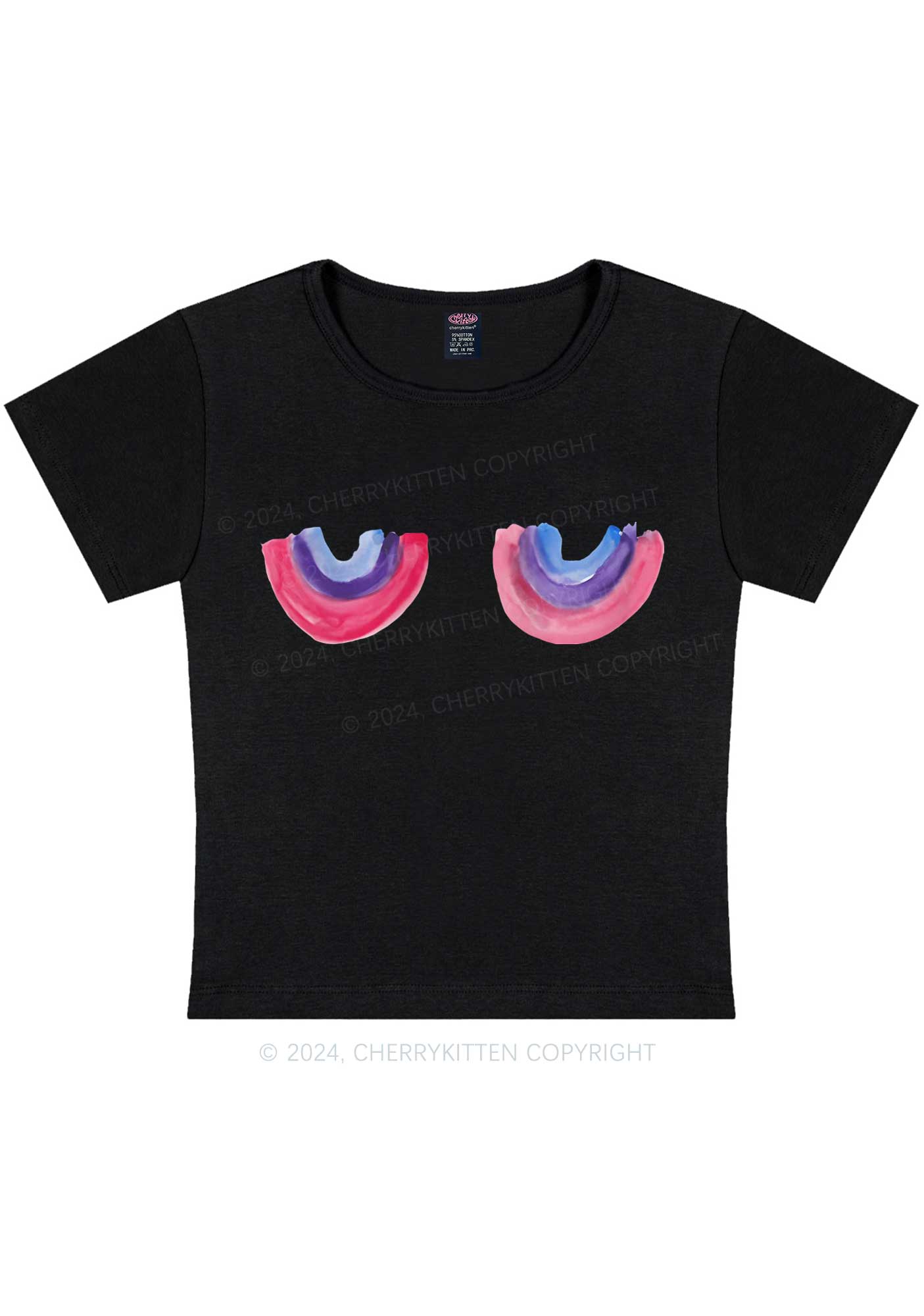 Bisexual Bxxb Y2K Baby Tee Cherrykitten