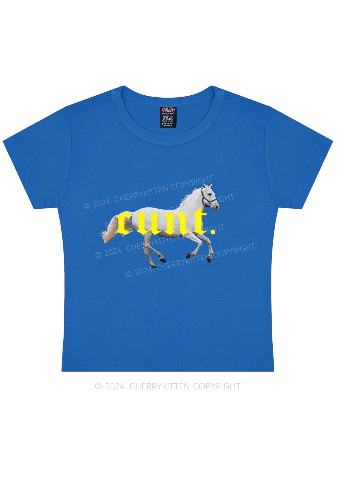 Cxxt Horse Y2K Baby Tee Cherrykitten