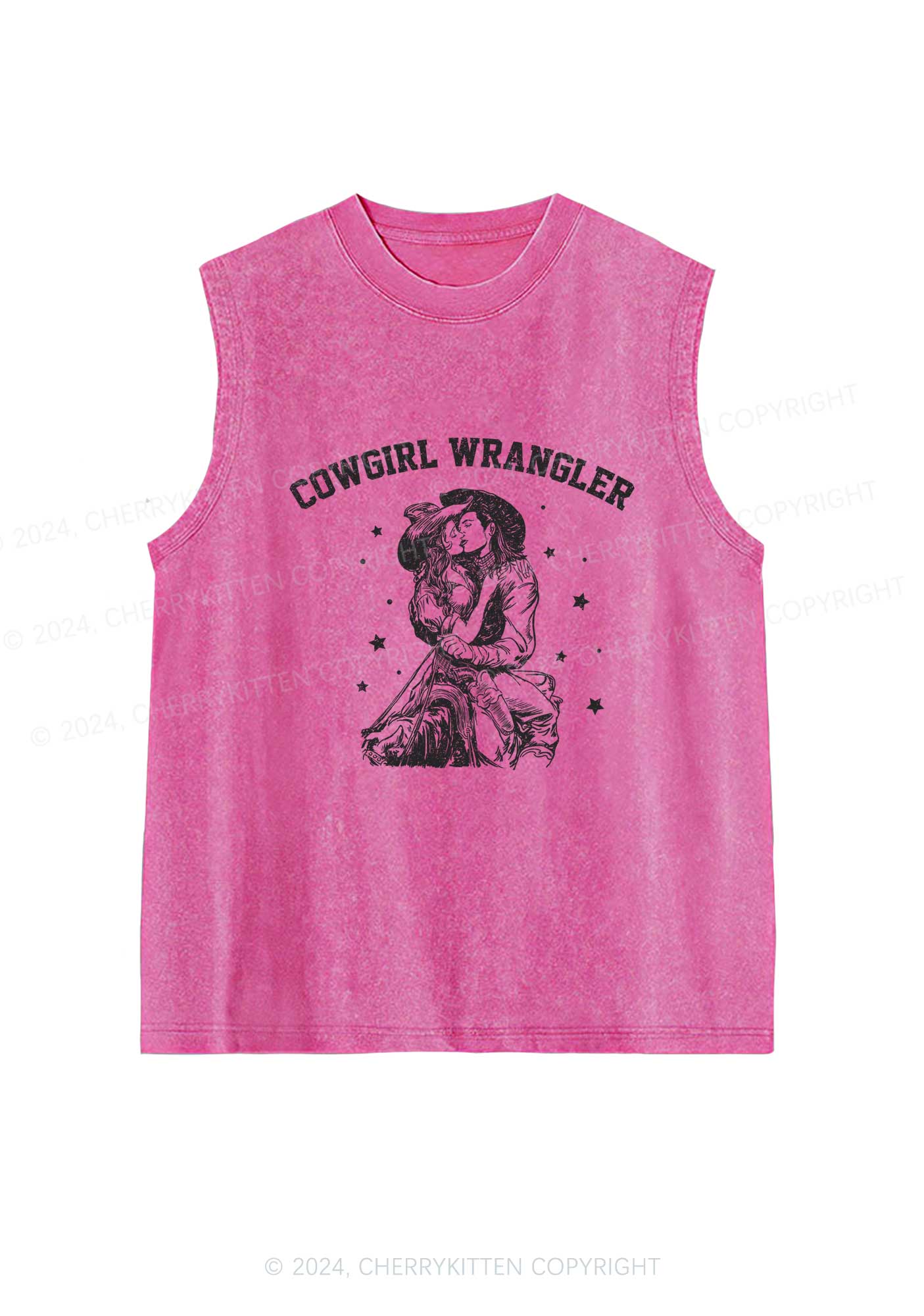 Cowgirl Wrangler Y2K Washed Tank Cherrykitten