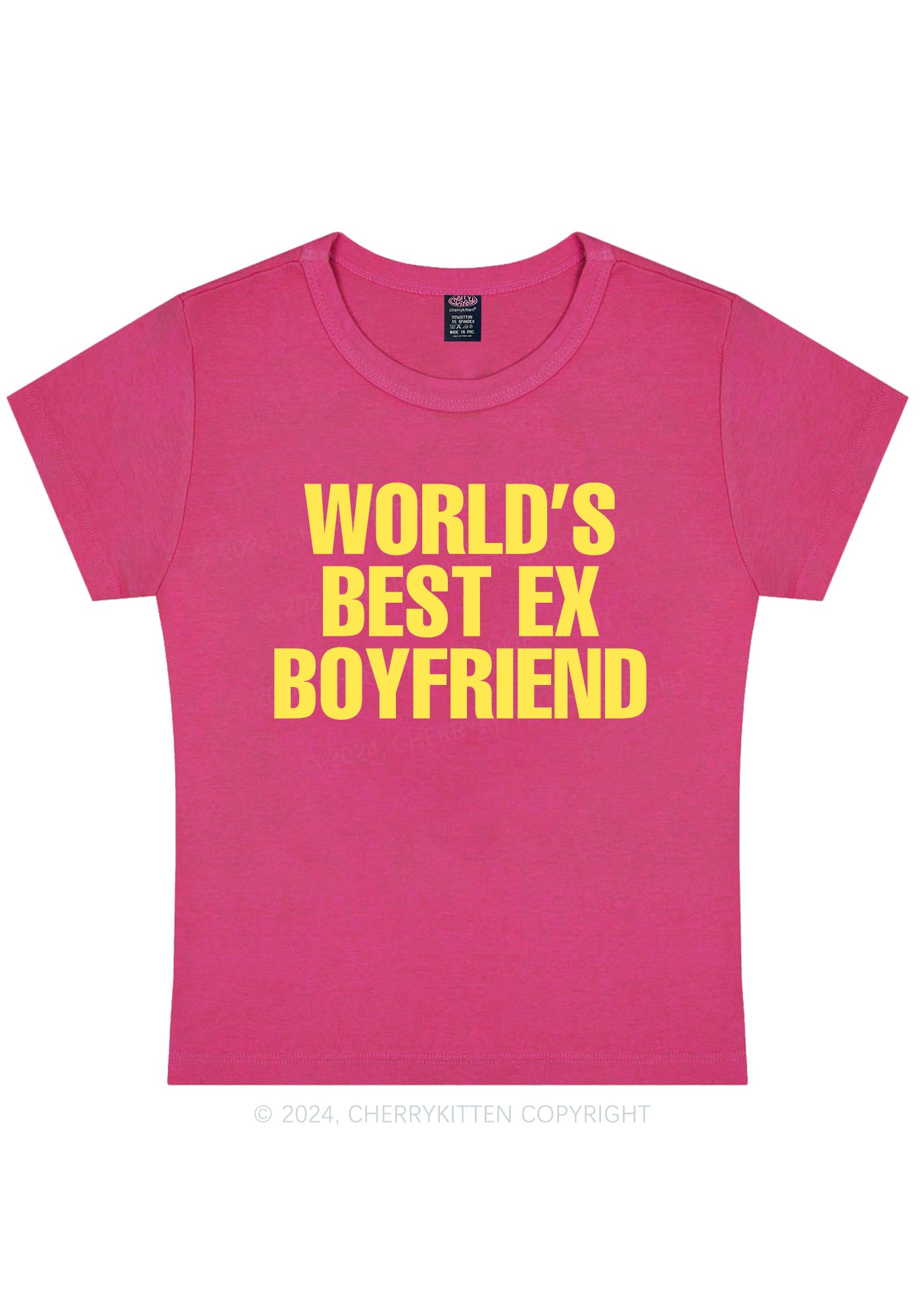 Best Ex Boyfriend Y2K Baby Tee Cherrykitten