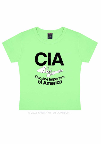 CIA Cola Importers Of America Y2K Baby Tee Cherrykitten