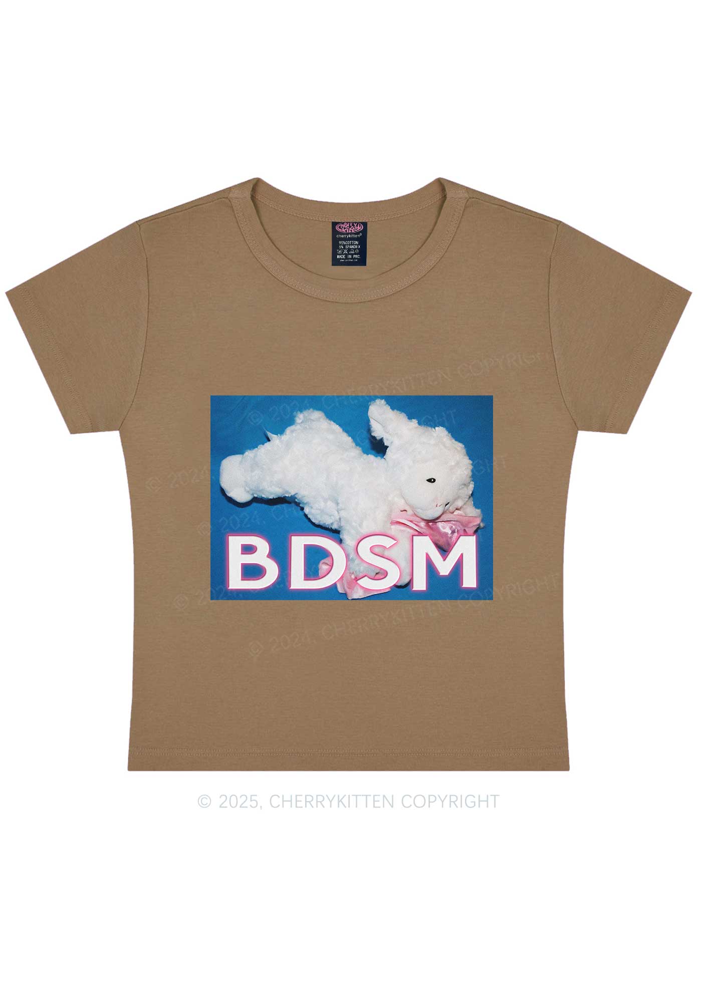 BDSM Goat Y2K Baby Tee Cherrykitten