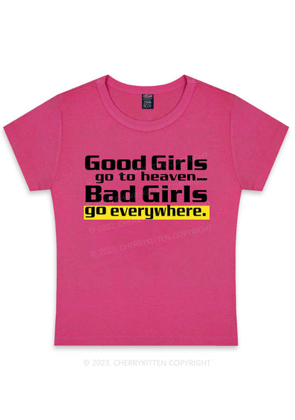 Curvy Bad Girls Go Everywhere Y2K Baby Tee Cherrykitten