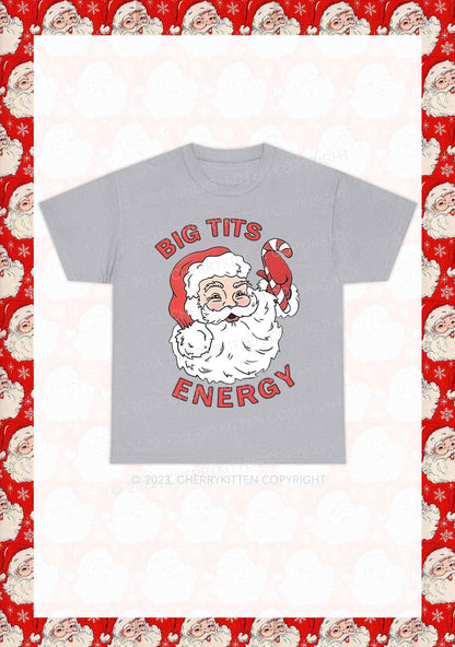 Big Santa Energy Christmas Y2K Chunky Shirt Cherrykitten