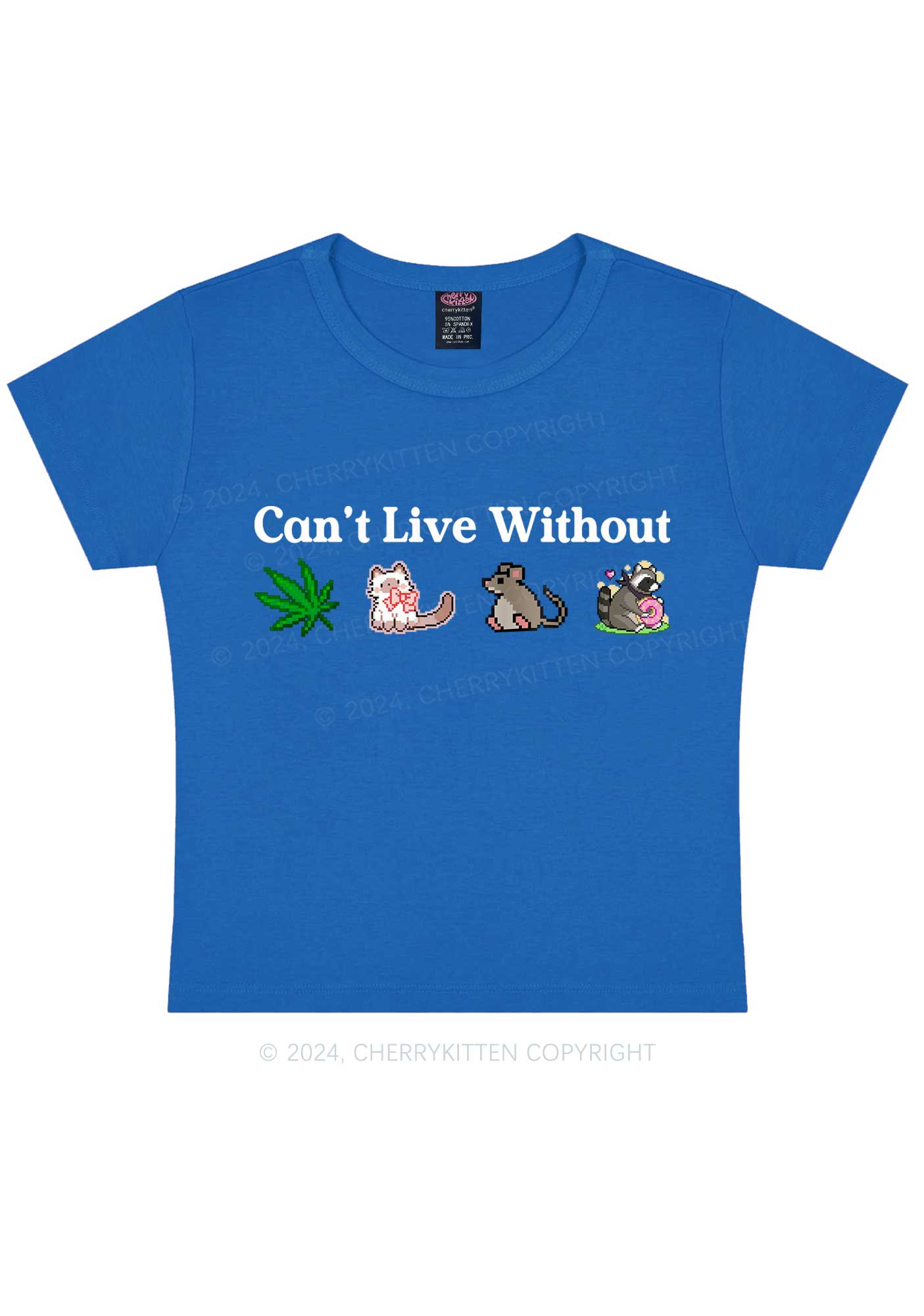 Can't Live Without Y2K Baby Tee Cherrykitten