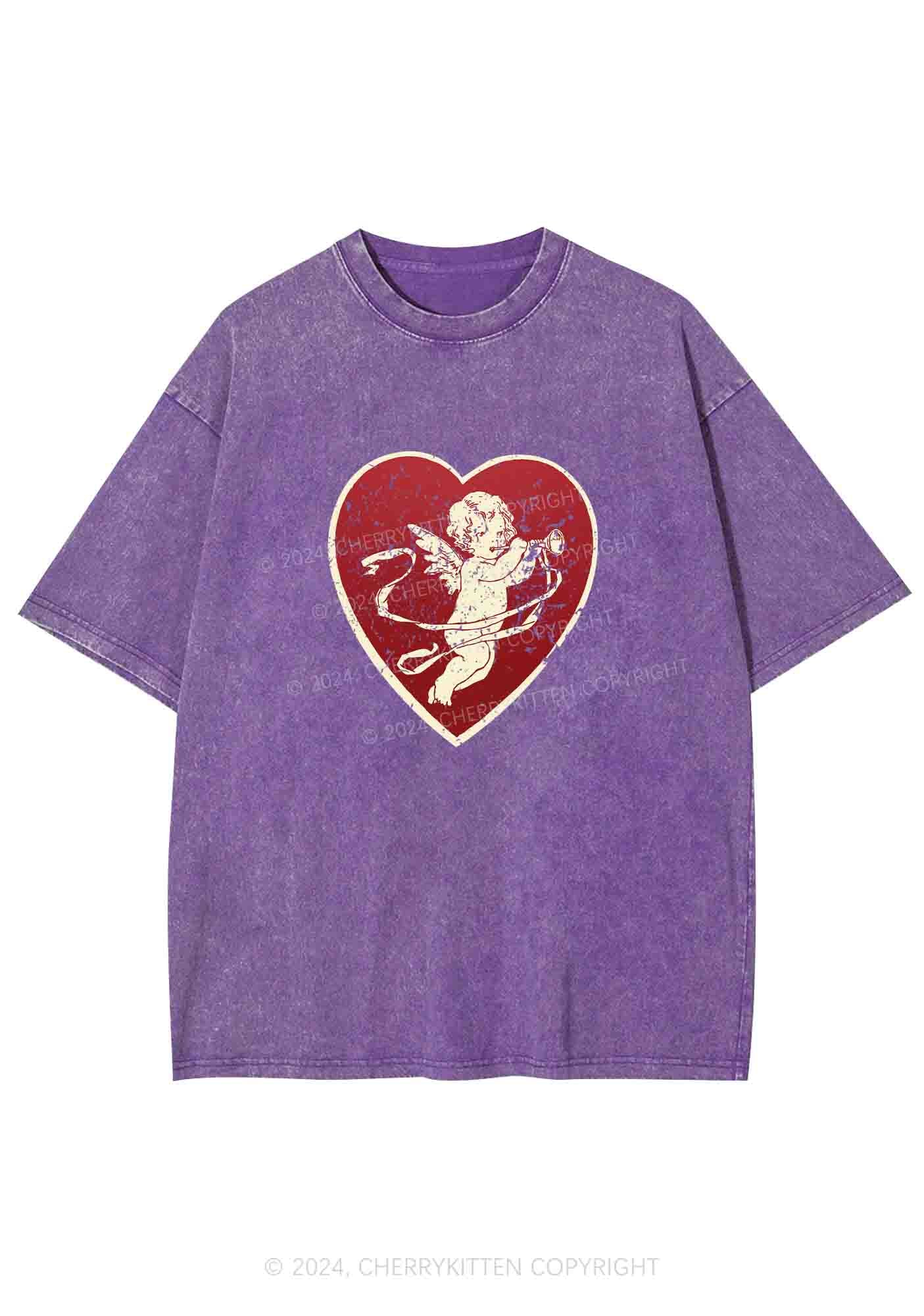 Trumpet Cupid Y2K Washed Tee Cherrykitten