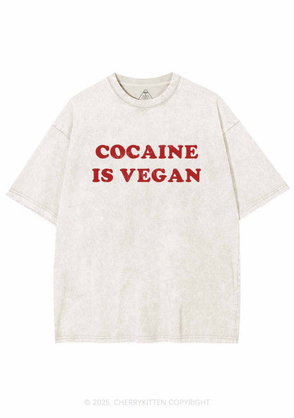 Cola Is Vegan Y2K Washed Tee Cherrykitten