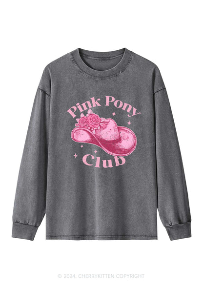 Pink Pony Club Y2K Washed Long Sleeves Cherrykitten