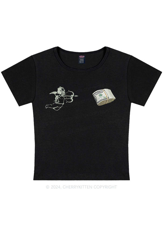 Cupid Cash Y2K Valentine's Day Baby Tee Cherrykitten