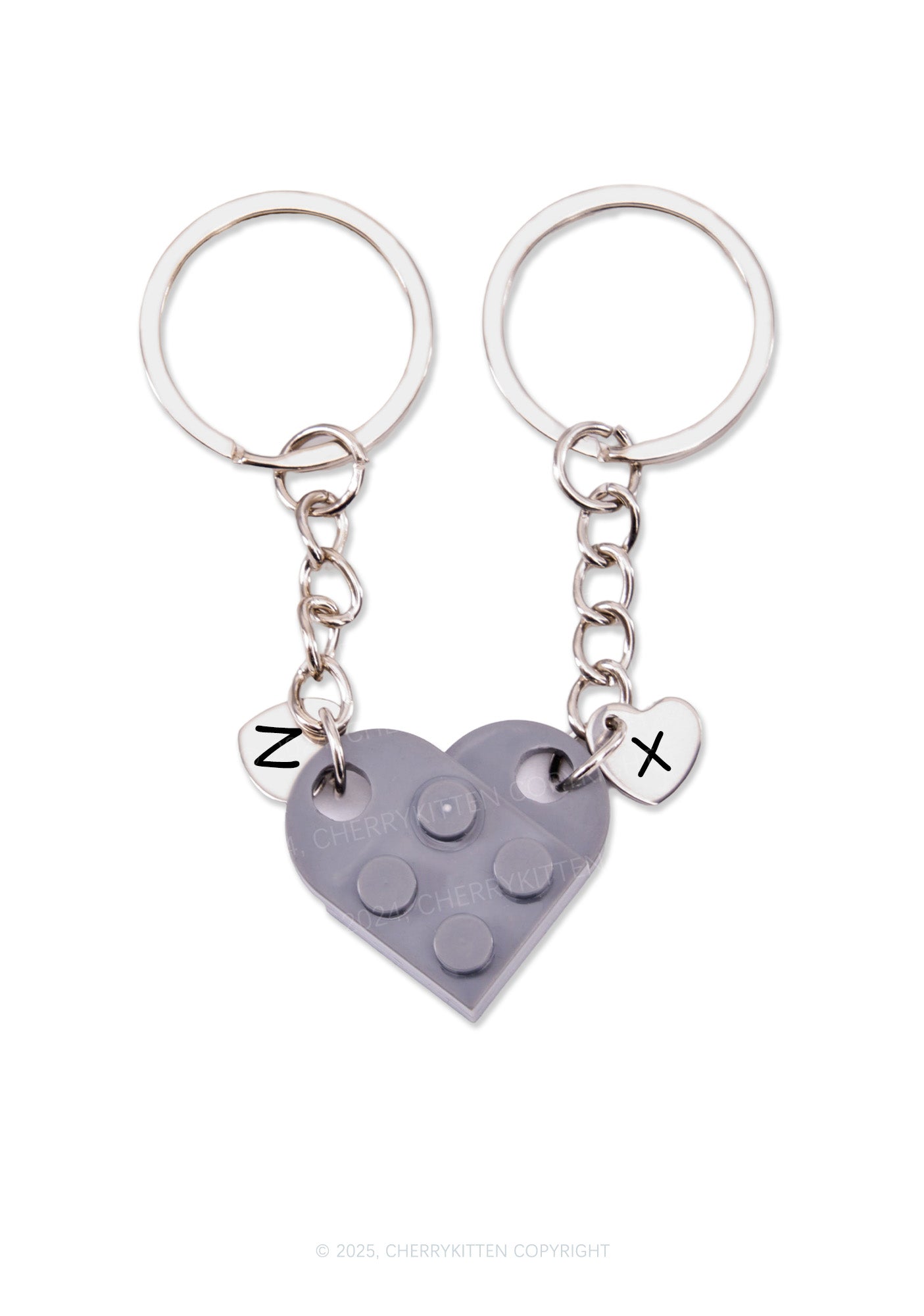 Valentine's Day Custom Love Building Block Y2K Keychain Cherrykitten